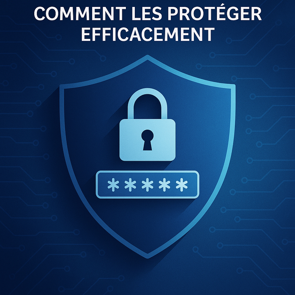 Un cadenas et un mot de passe symbolisent l’importance de sécuriser ses comptes en ligne grâce à de bonnes pratiques et outils adaptés.